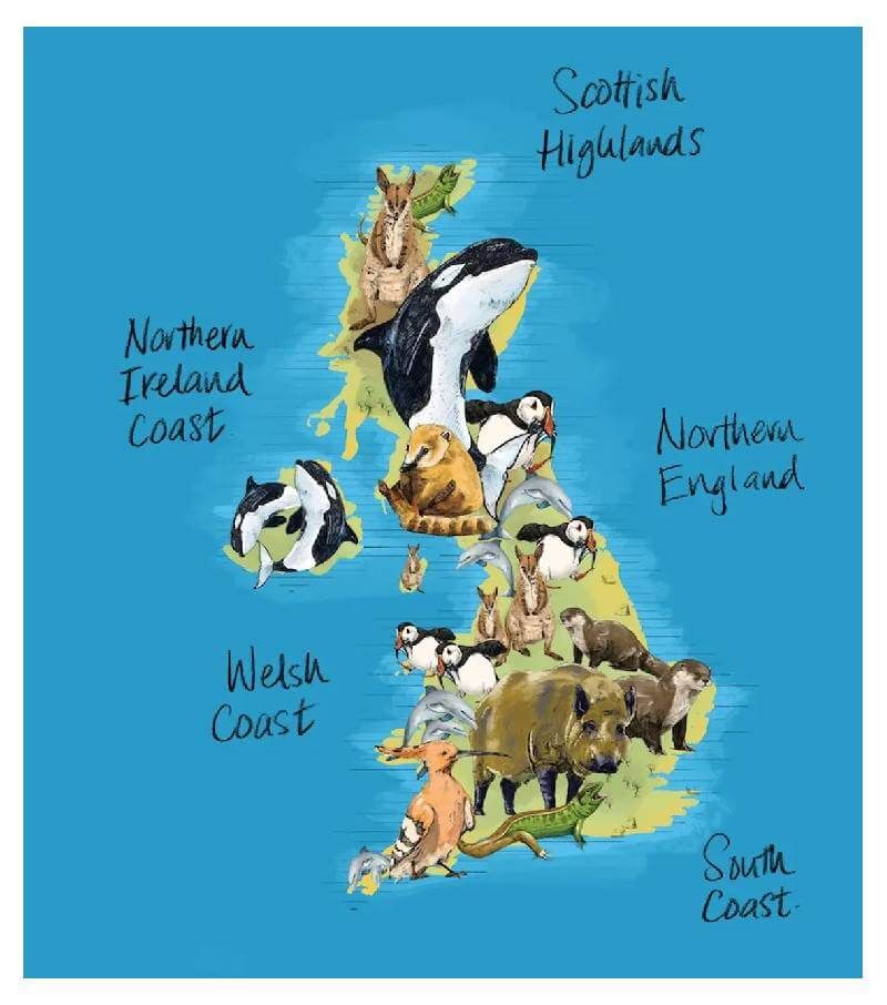 safari map of the UK