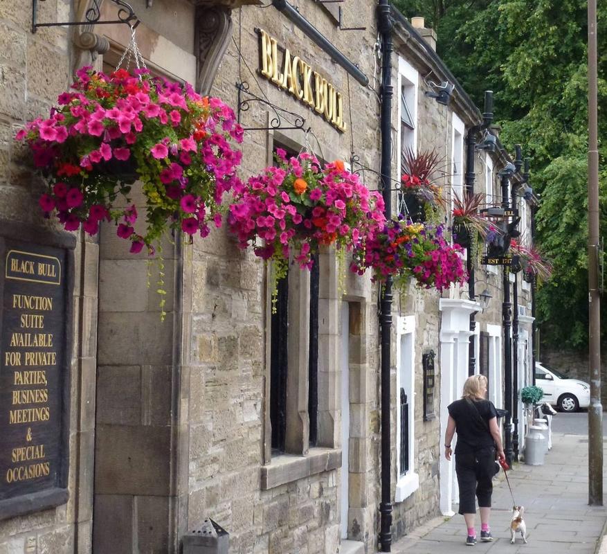 The exterior of Black Bull Inn, a dog-friendly pub in Mid-Calder