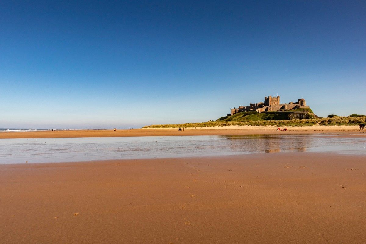 Bamburgh Castle beach
