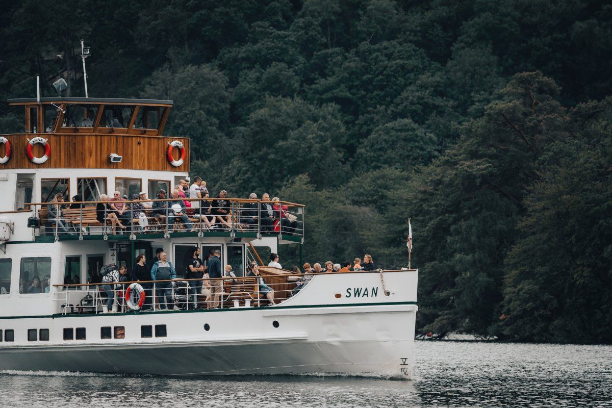 Cruise boat on Lake Windermere