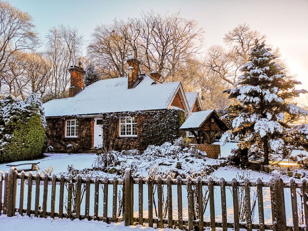 a festive cottage