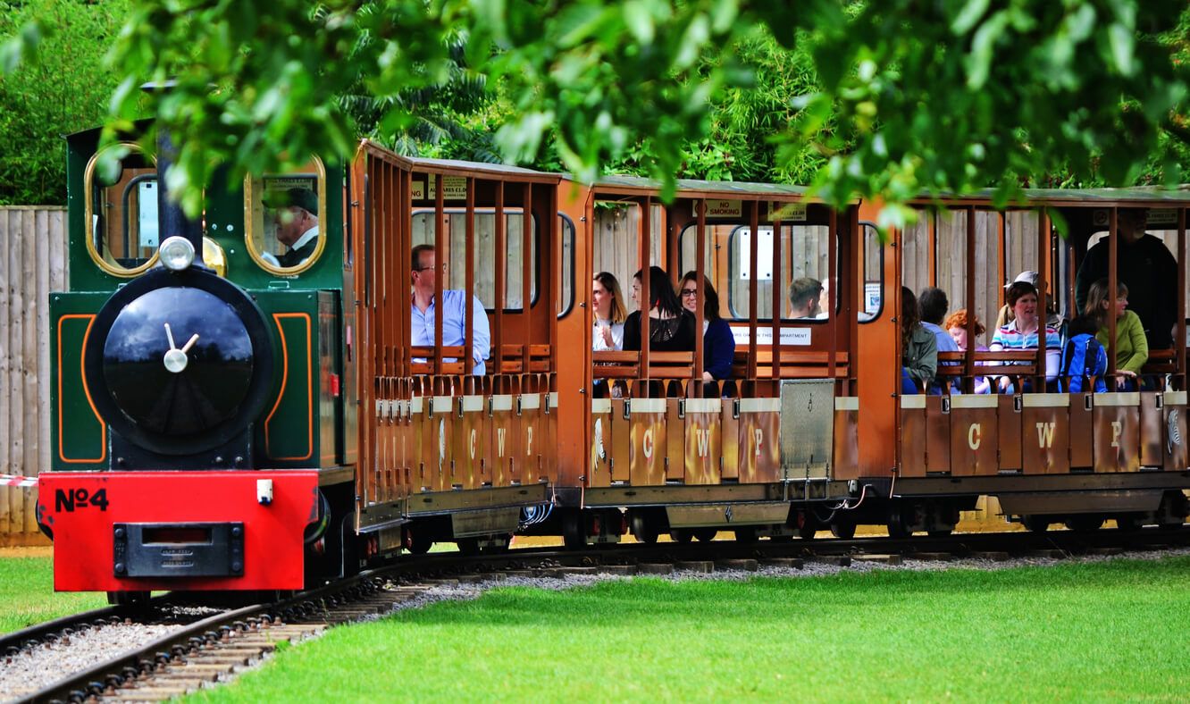 Mini train at Cotswold Wildlife Park 