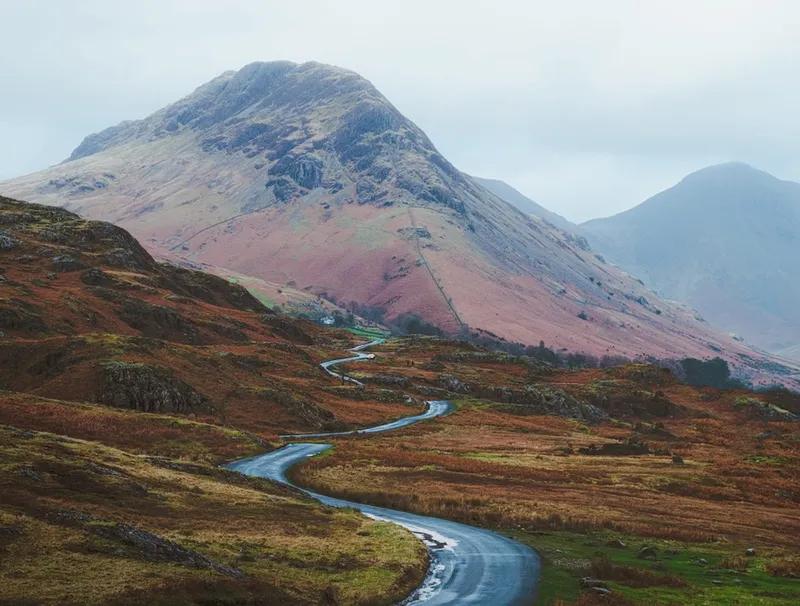 The beautiful surroundings of The Wasdale Head Inn, a dog-friendly pub in the Lake District.