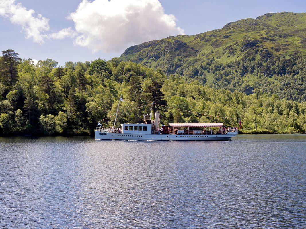 Boat on Loch Katrine, Scotland