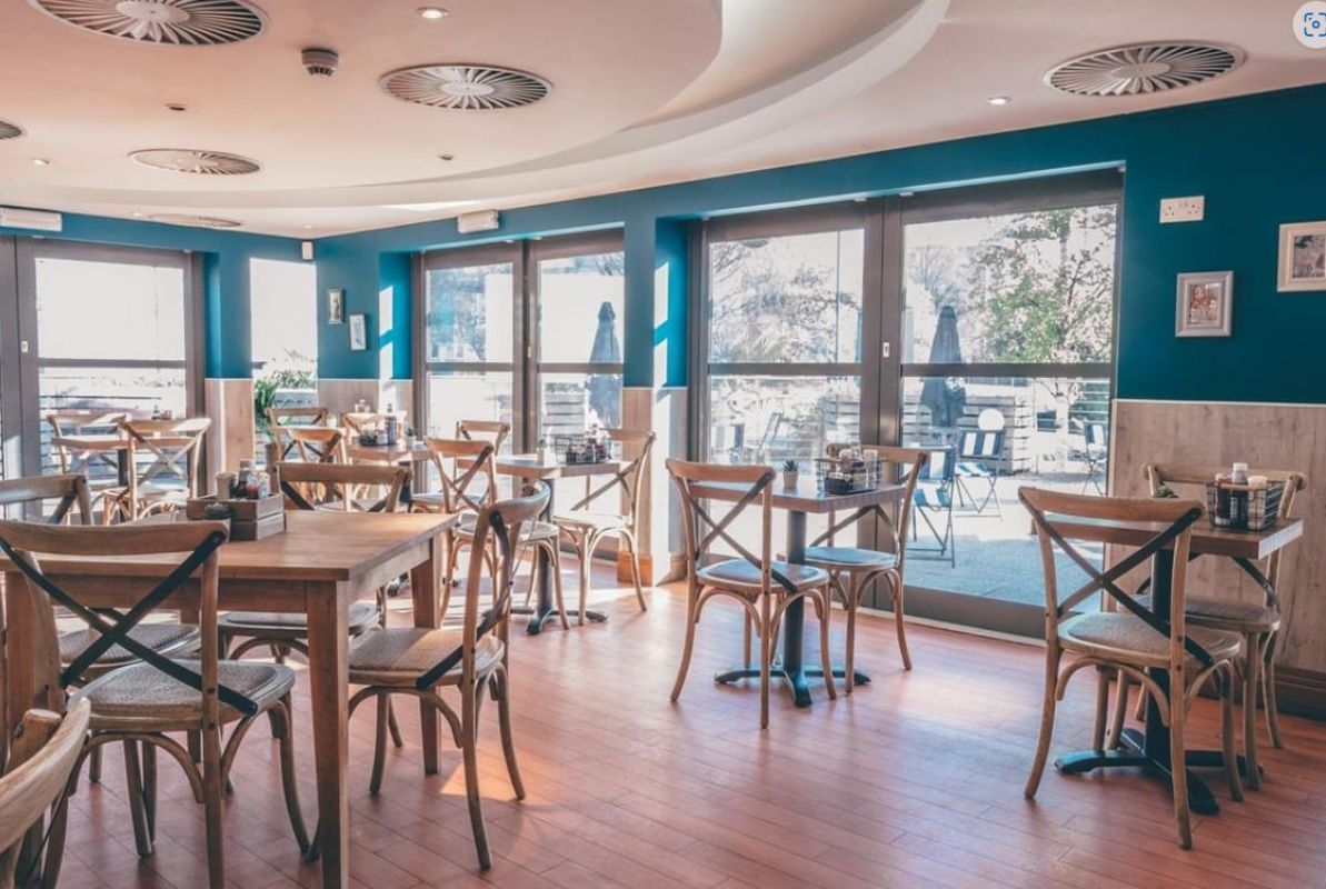 Interior view of Cafe AHOY! 