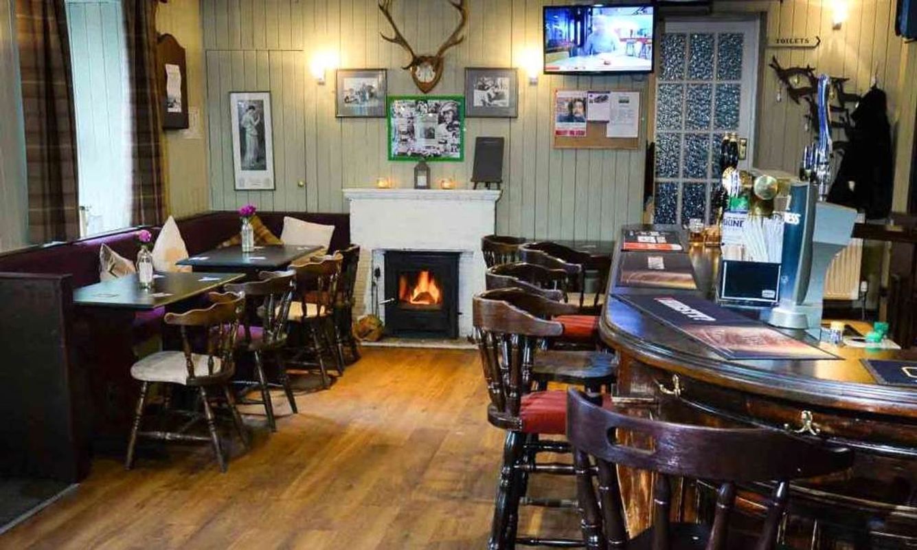 The interior of The Waterloo Arms, a dog-friendly pub in Chirnside
