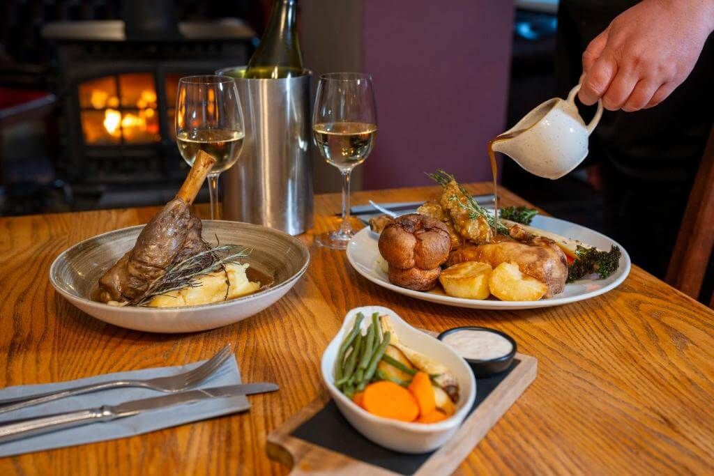 Food served in the Royal Hotel, Dockray
