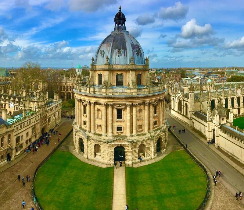 Oxford University bird's eye view