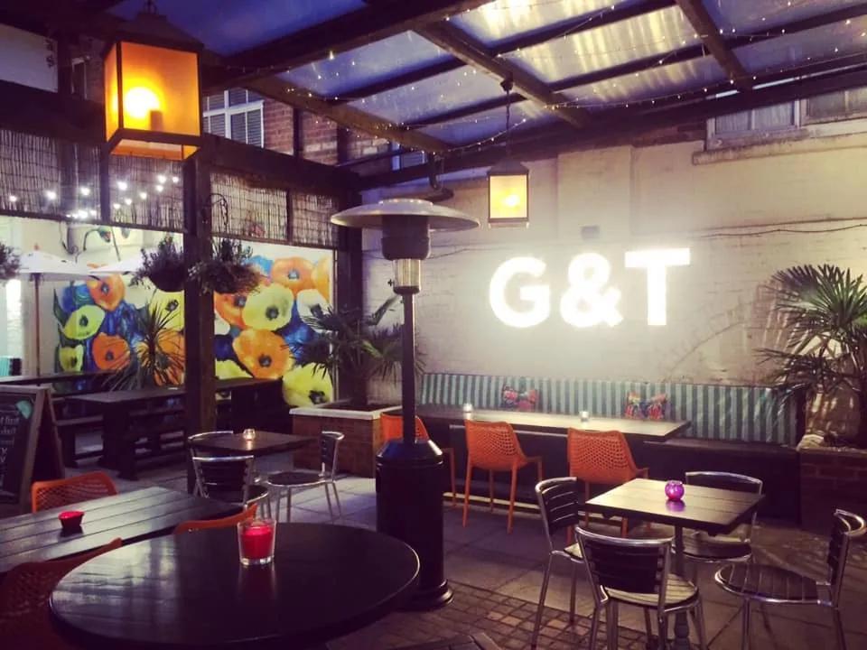 The interior of The Goat and Tricycle, a dog-friendly pub in Dorset