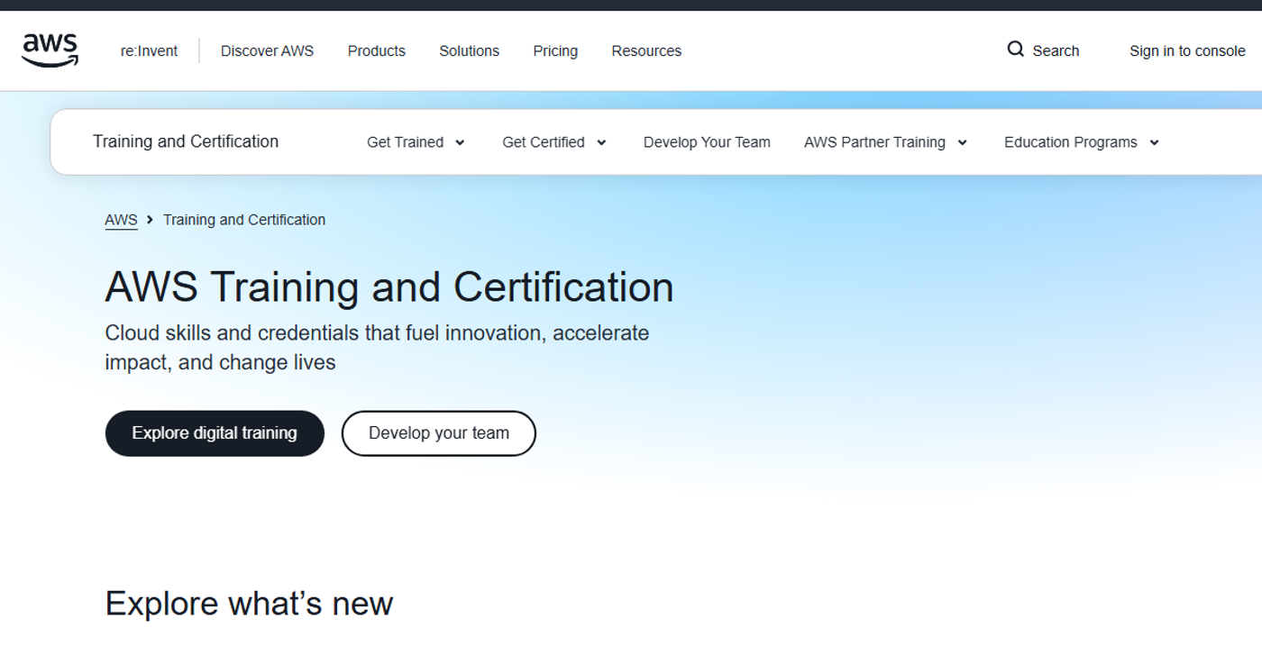 AWS Training and Certification