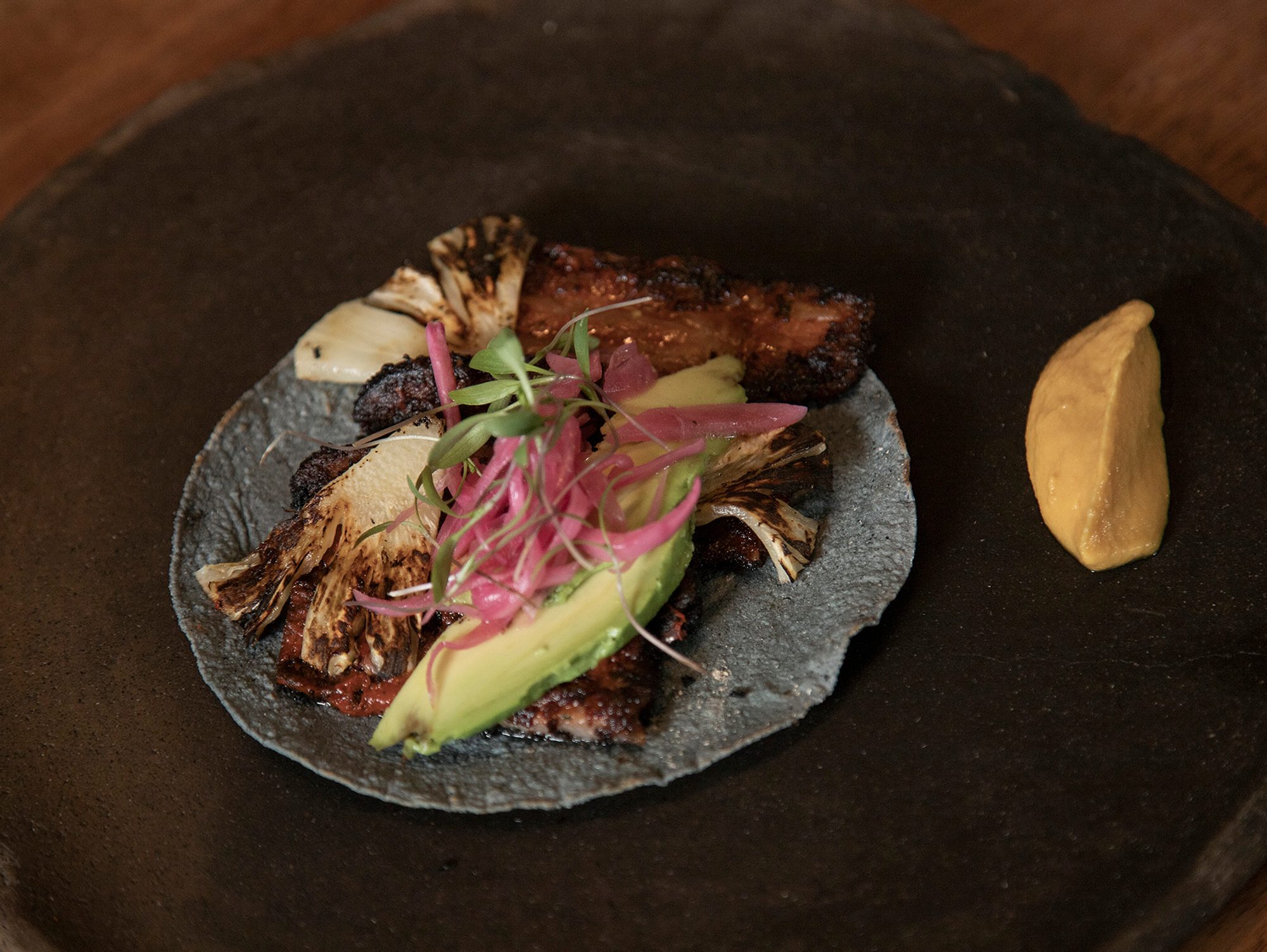 Taco azul