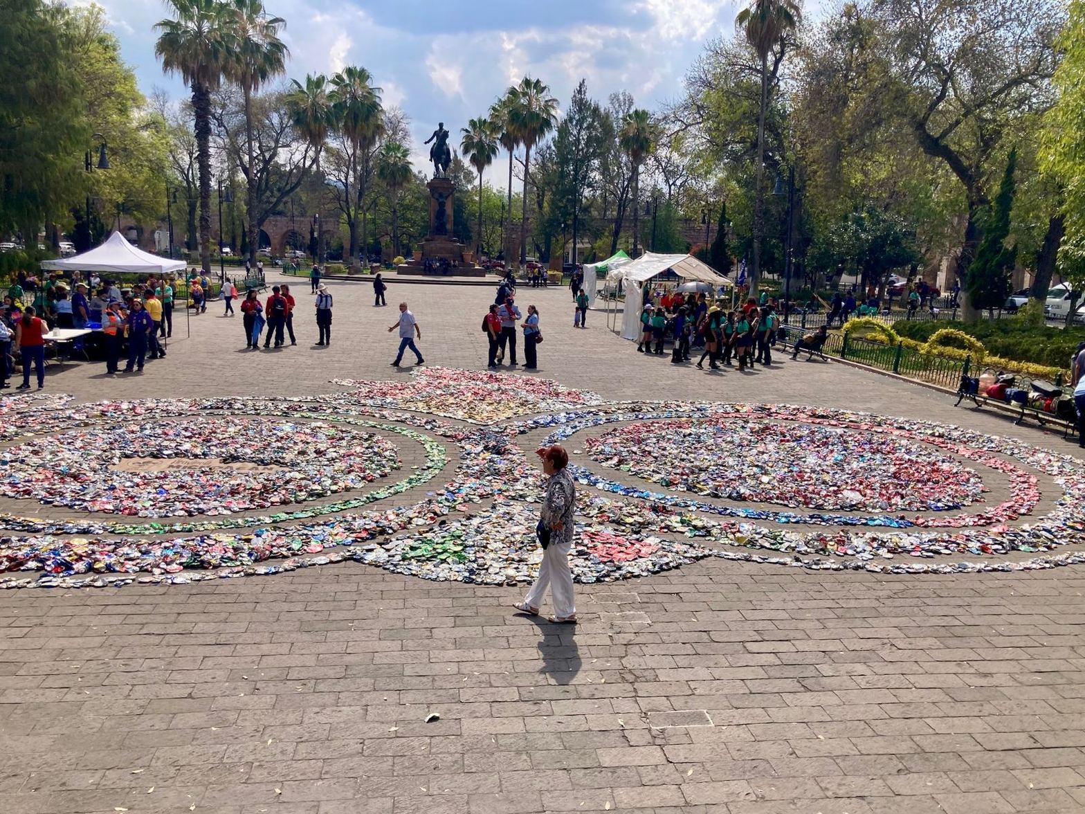 Public Art in Plaza Morelos, Morelia