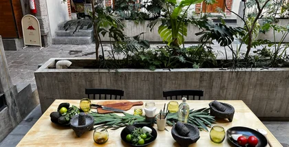 Mesa clase de cocina