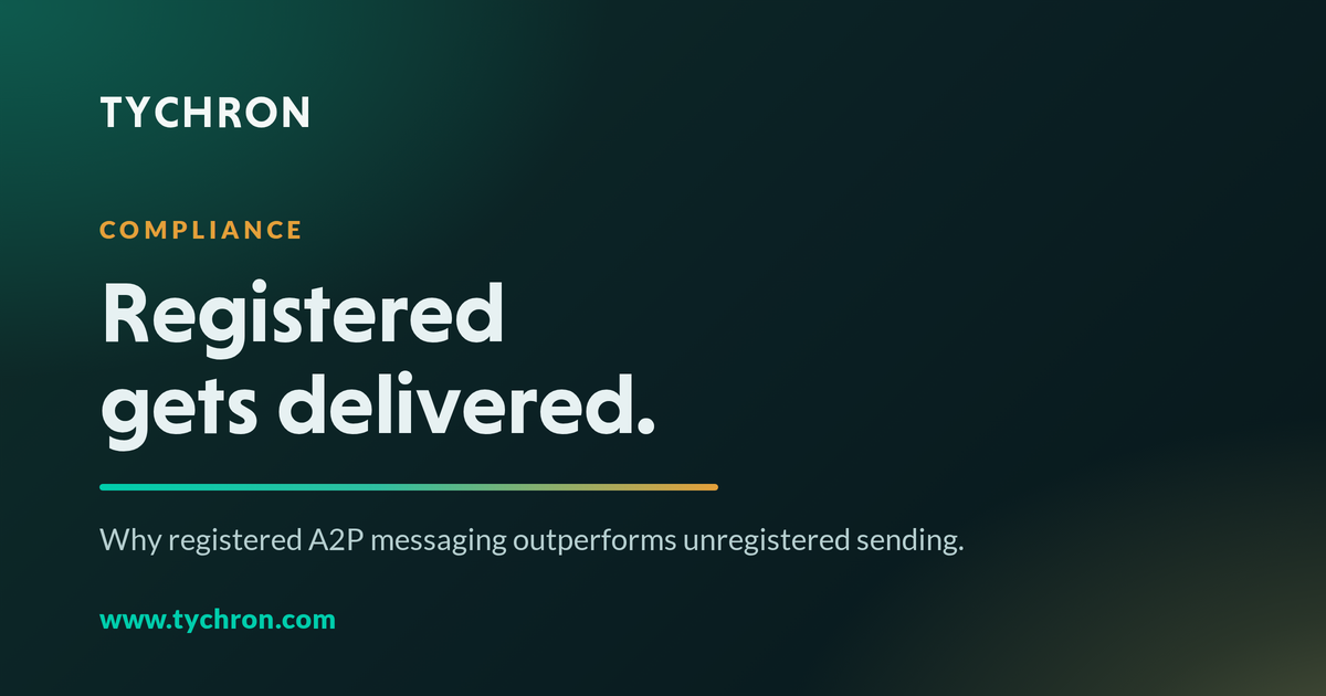 Tychron blog hero — the effectiveness of registered business messaging in mo