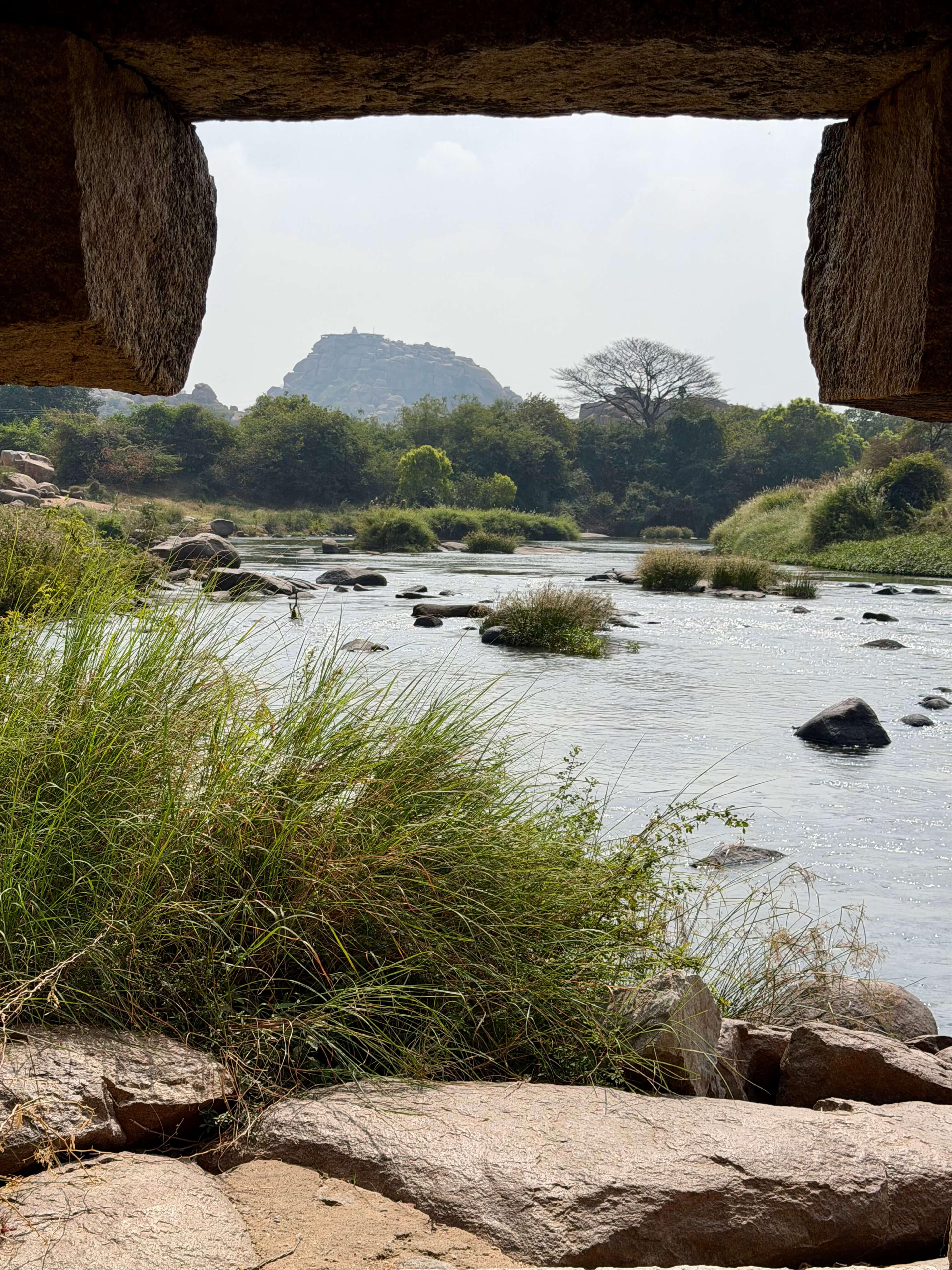Hampi - Tungabhadra River near Vitthala Temple