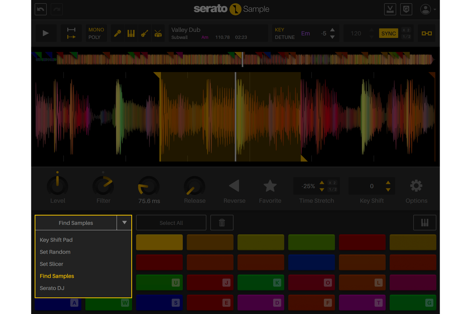 Serato Sample v2.0 Find Samples