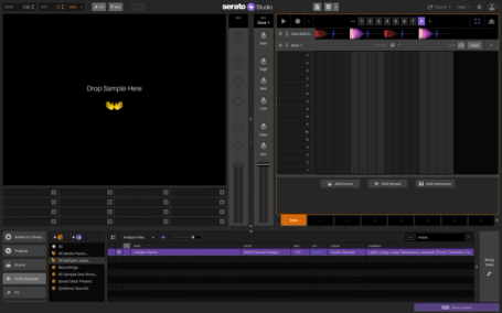 Serato Studio GUI: Add a Sample