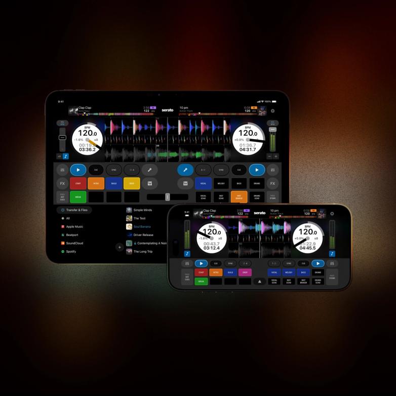 Serato DJ for iOS, a DJ app for iPhone and iPad.