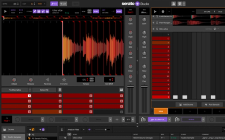 Serato Studio GUI: Add FX & Samples