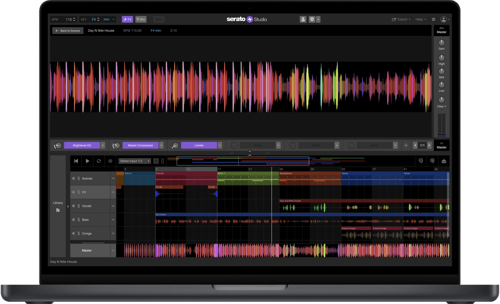 Serato Studio 2.3.0 Song View