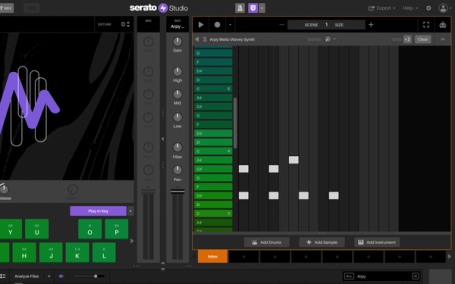 Serato Studio GUI: Start With Some Retro Keys