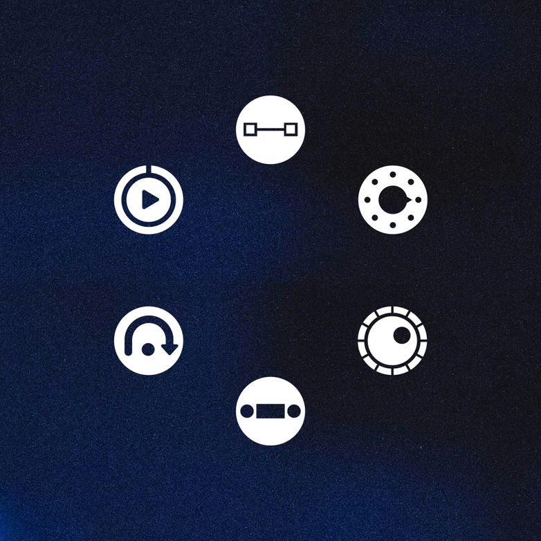 Serato DJ Expansions icons over a blue image