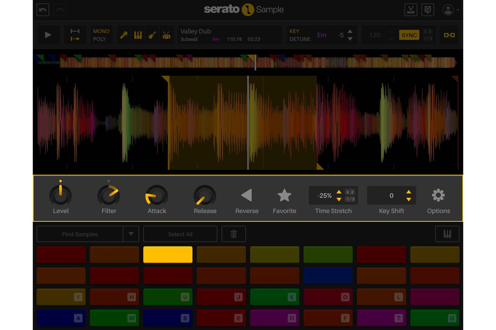 Serato Sample v2.0 Parameters