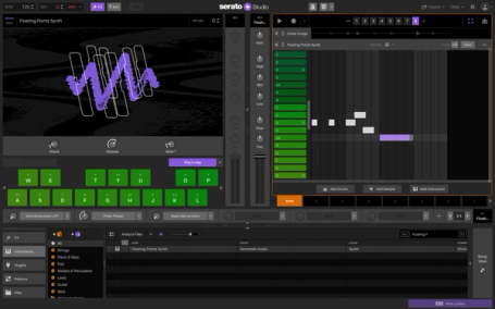 Serato Studio GUI: Add a Synth