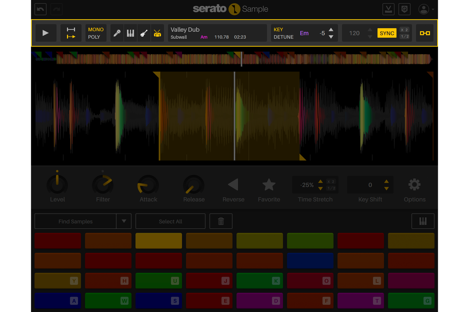 Serato Sample v2.0 Playback Controls