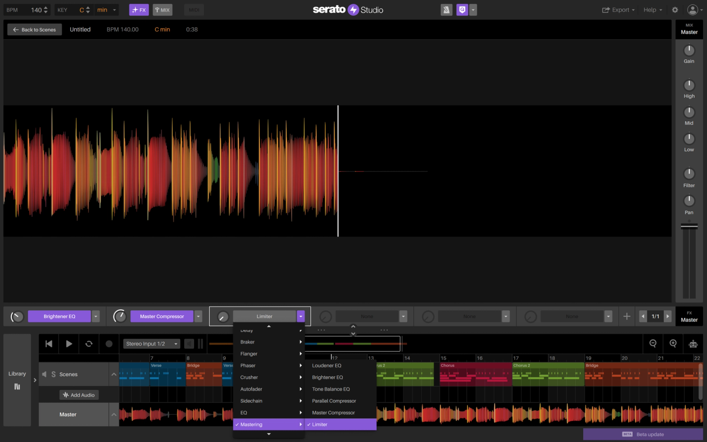 Serato Studio GUI: Master It