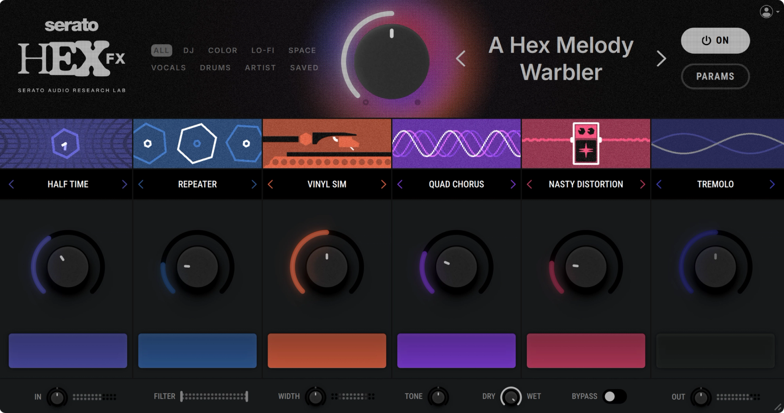 Serato Hex FX v1.0.0 default view