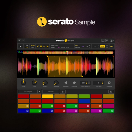 Serato Sample GUI image on background