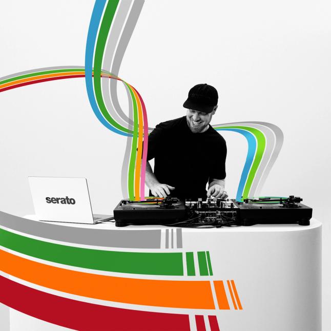 DJ Skratch Bastid for Serato DJ Stems showing Serato's top professional DJ software in action.