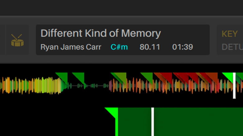 Close-up of Serato Sample GUI Sample Analysis