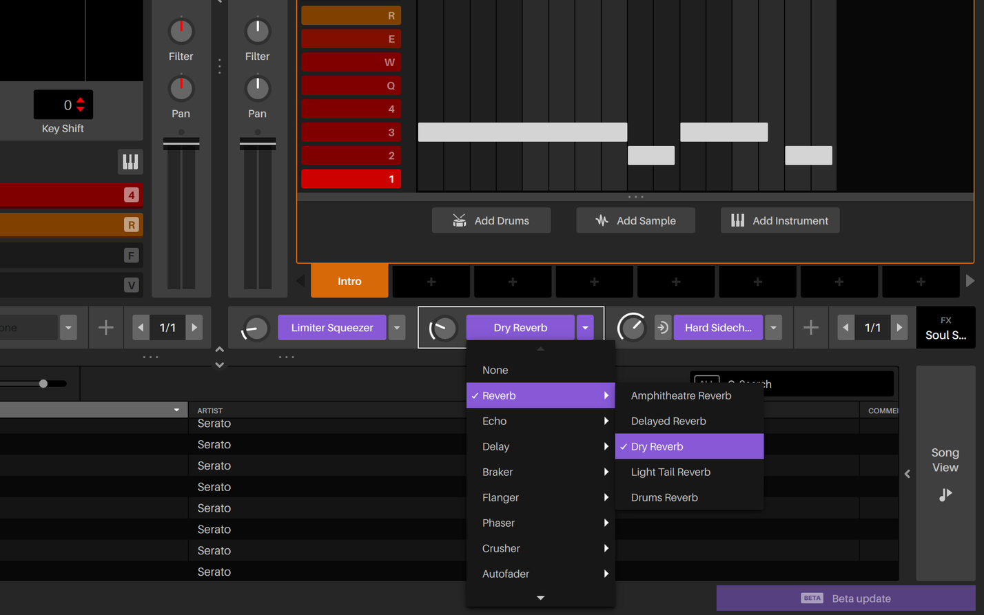 Serato Studio GUI: Add FX