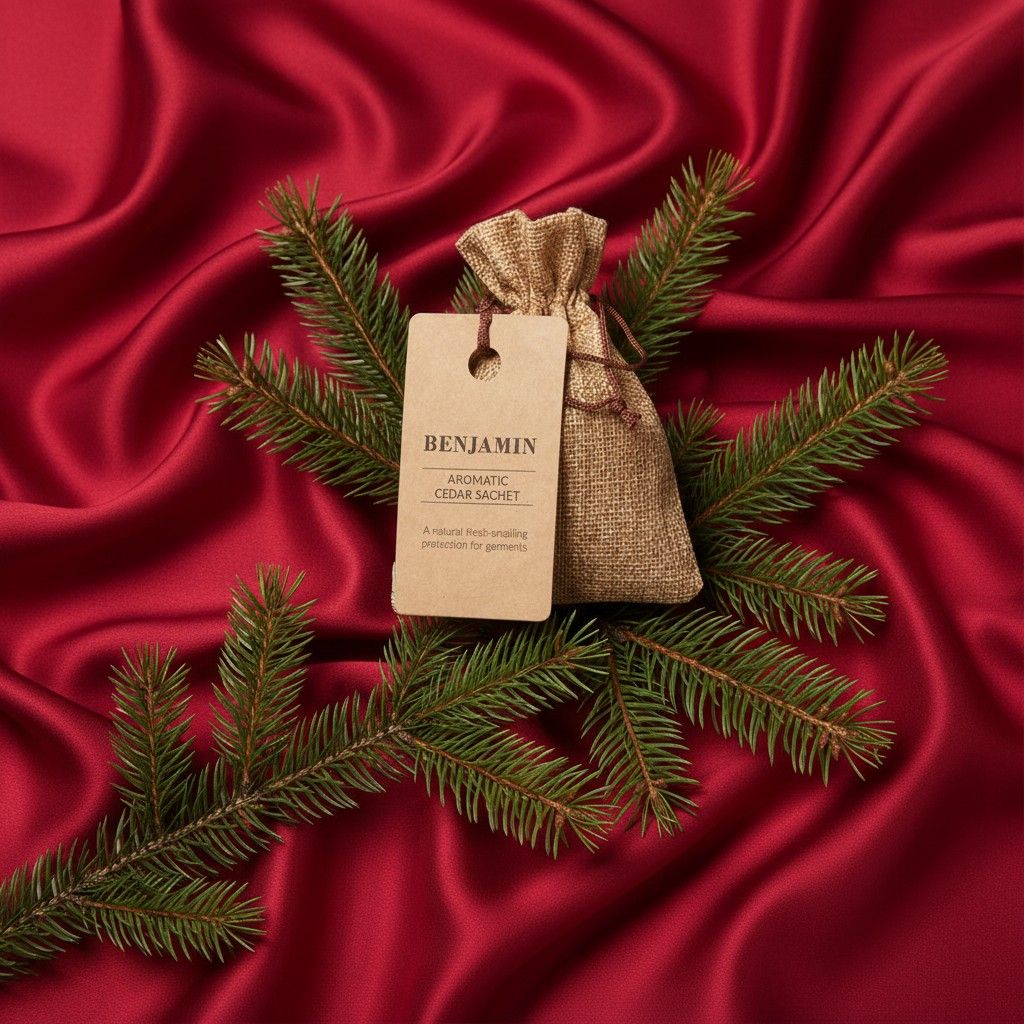 Cederträflis i påse i en julig miljö