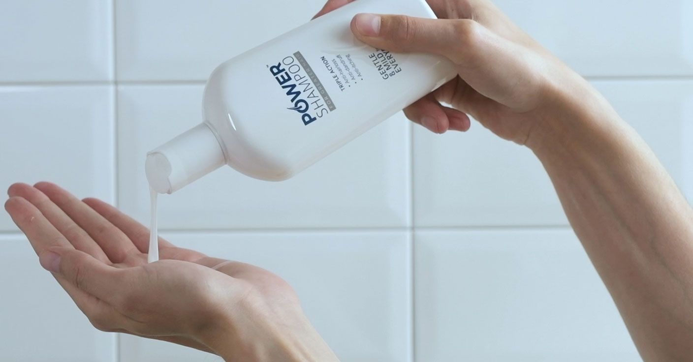 Man using Power shampoo