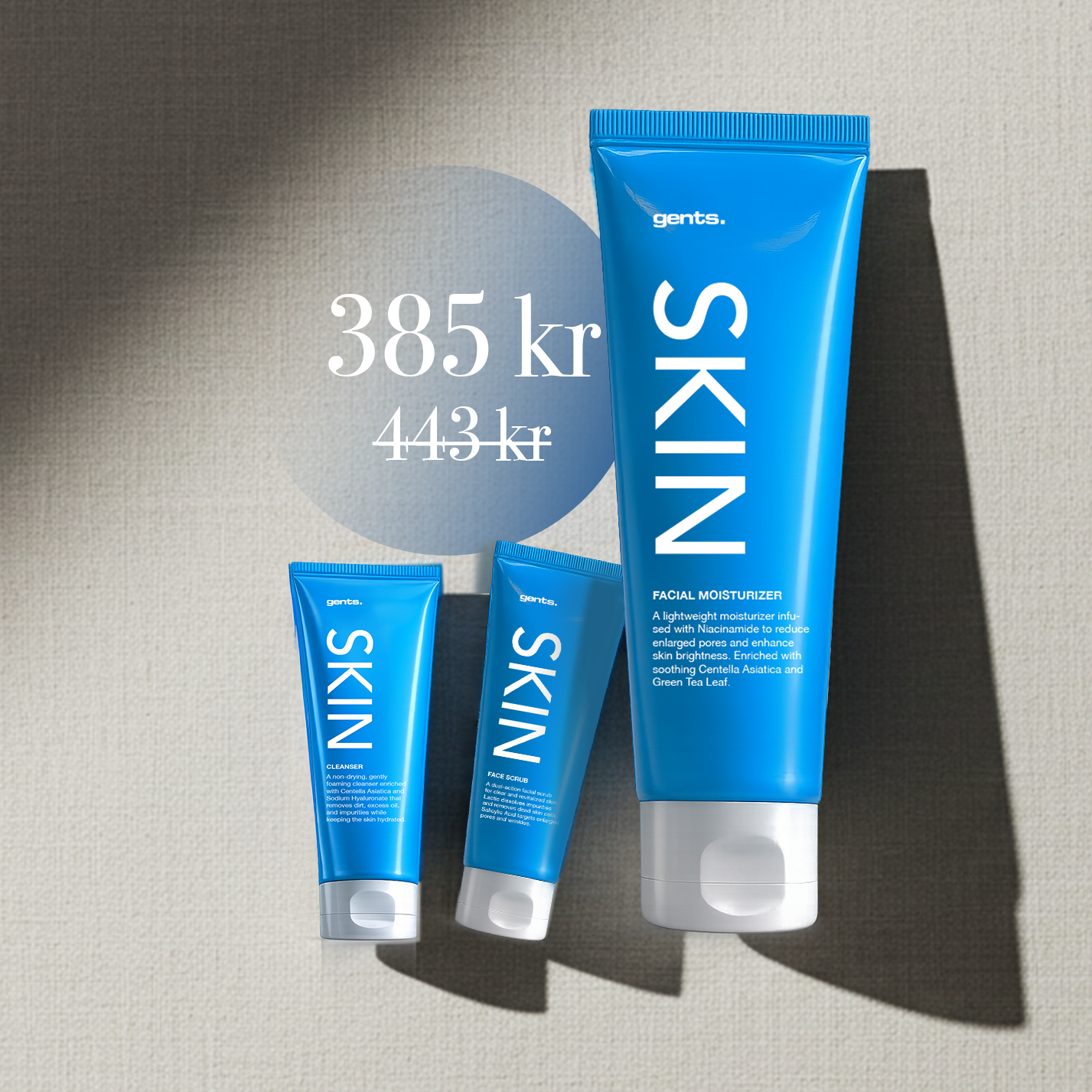 Bilde av et kit fra Gents Skin hudpleie