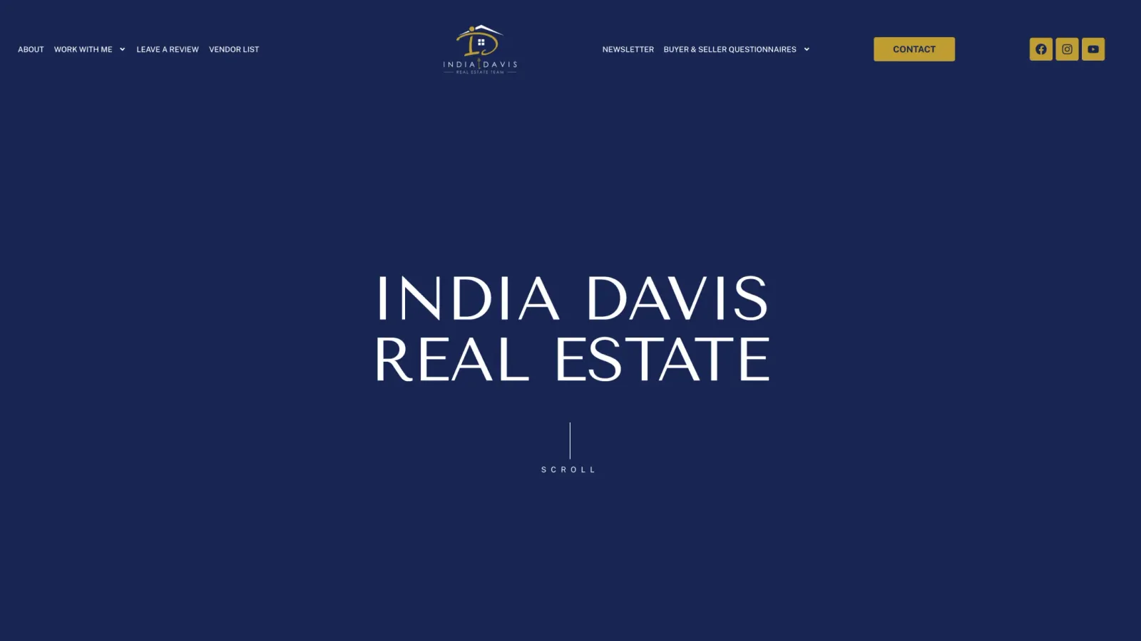 India Davis Real Estate website