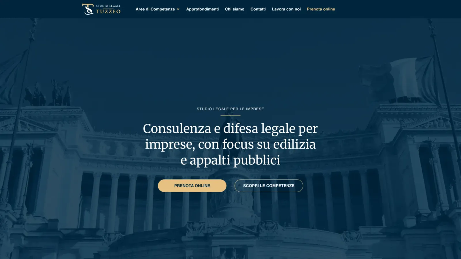 Tuzzeo Lawyers website