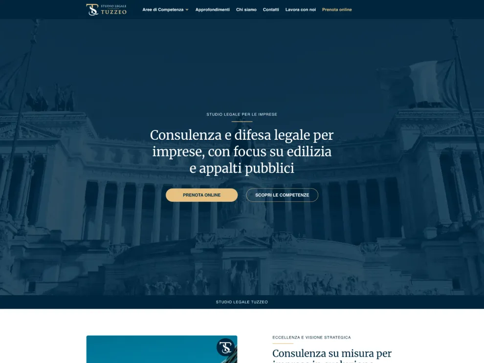 Tuzzeo Lawyers website