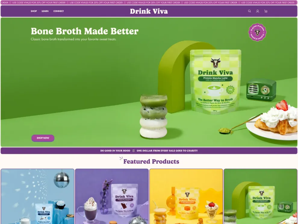 Drink Viva website
