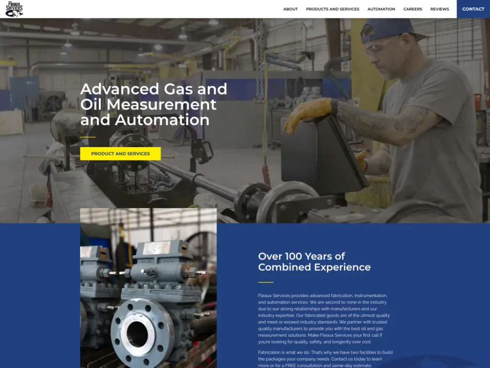 Fleaux Services website