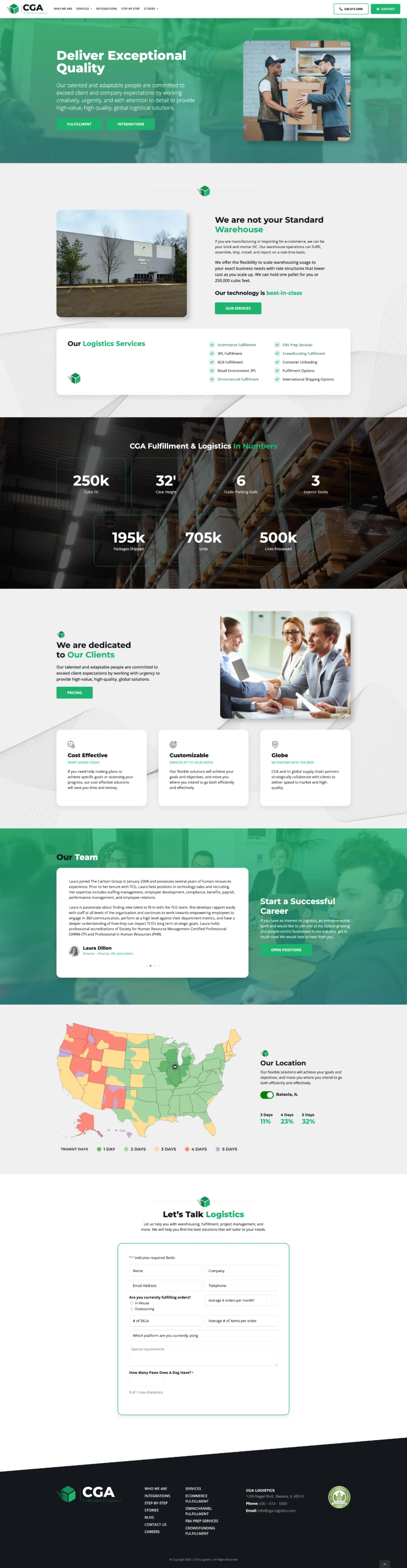 CGA Logistics website