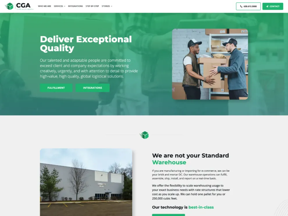 CGA Logistics website