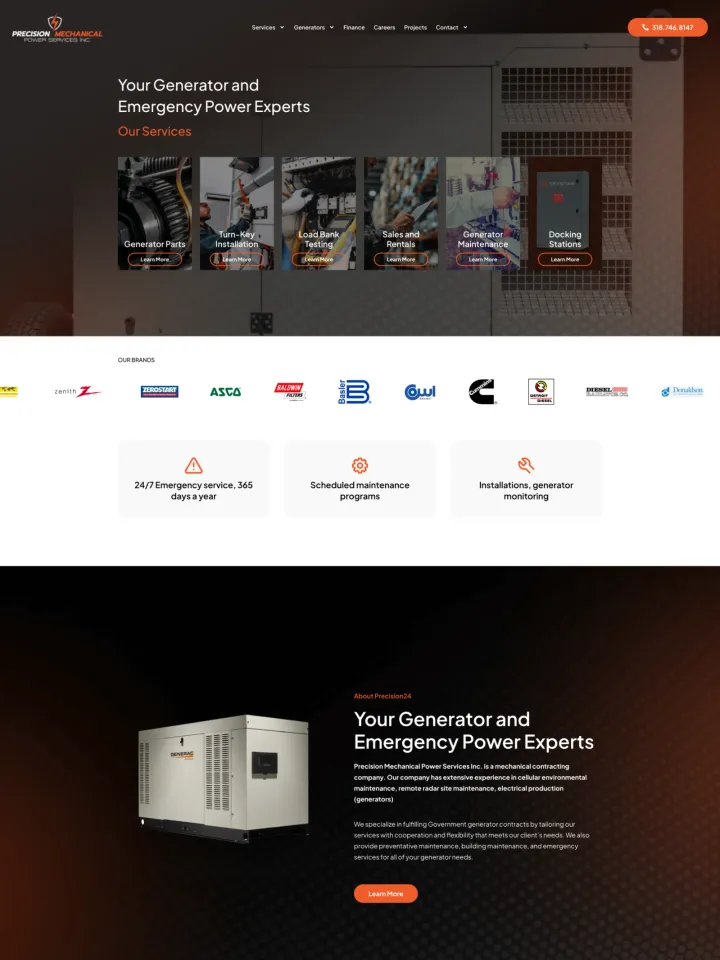 Precision24 website