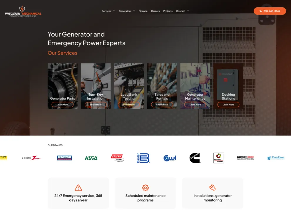 Precision24 website