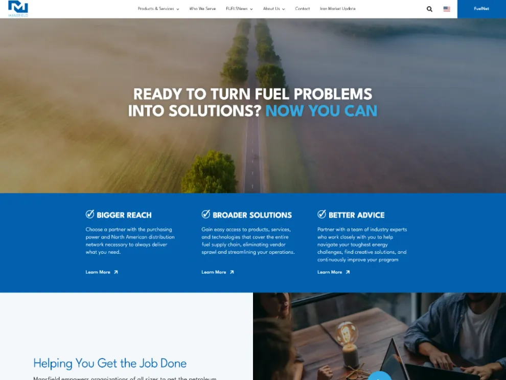 Mansfield Energy website