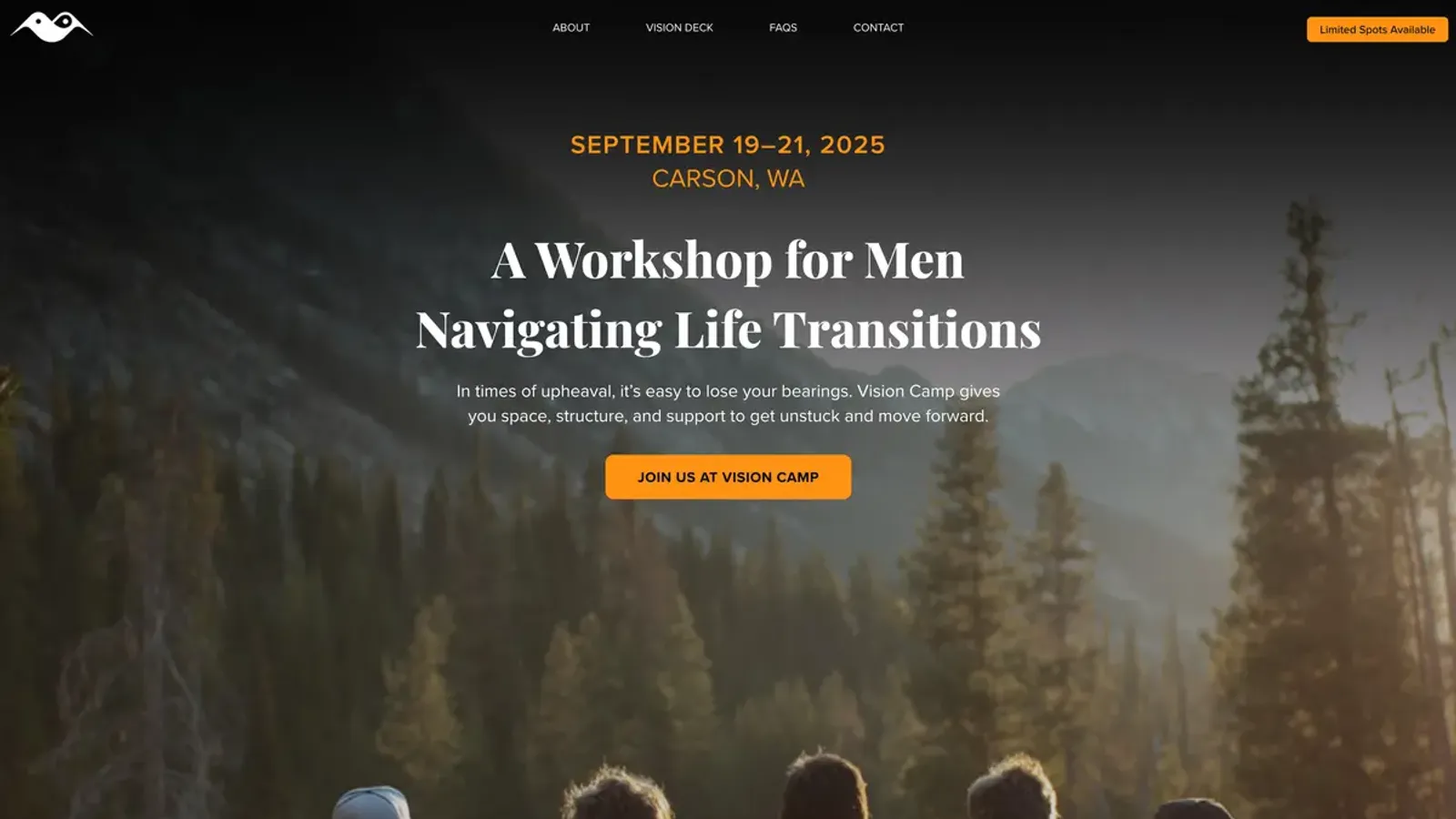 Vision Retreat website