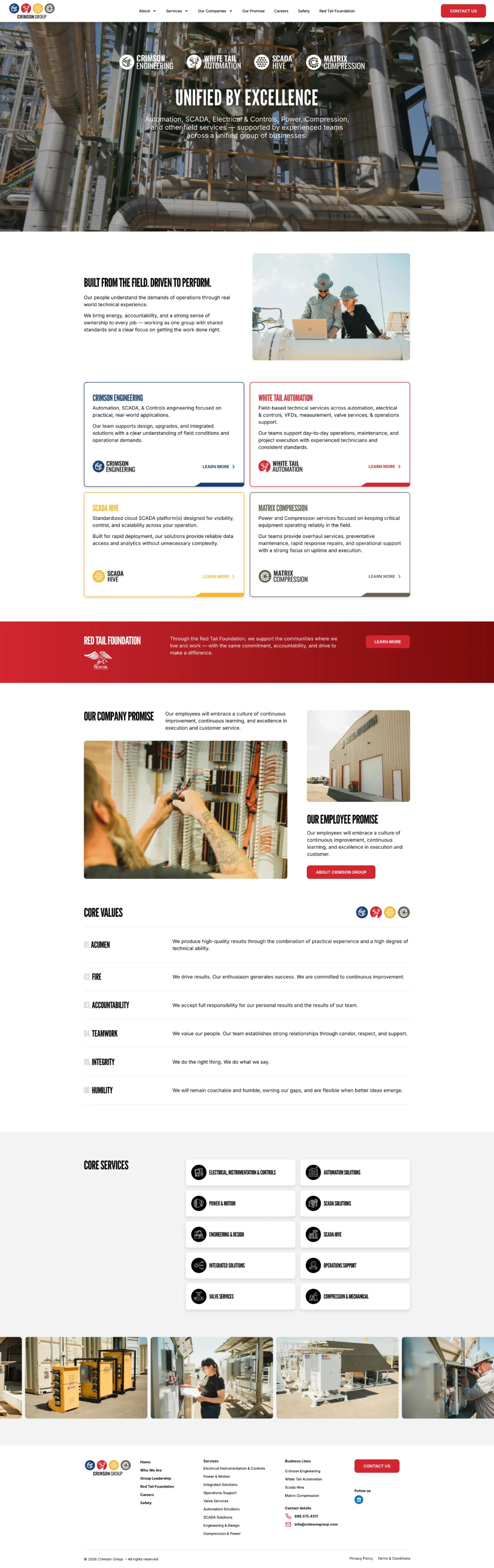Crims Group website